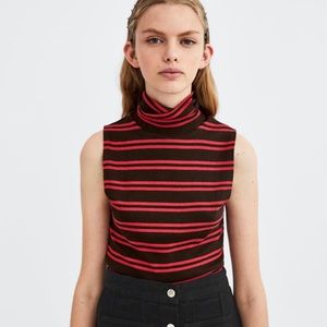 💥Sleeveless Ribbed High-Neck Top💥